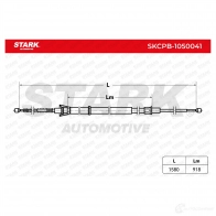 Трос ручника, стояночного тормоза STARK skcpb1050041 EVOU6 XM 1437798127 - Изображение 2