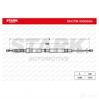 Трос ручника, стояночного тормоза STARK ZN6S 1H skcpb1050024 1437798398 - Изображение 2