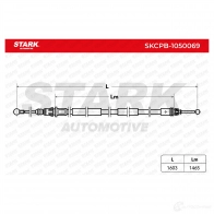 Трос ручника, стояночного тормоза STARK skcpb1050069 1437800246 ZG 0V46 - Изображение 3