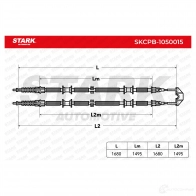 Трос ручника, стояночного тормоза STARK skcpb1050015 TH05Q ZM 1437800361 - Изображение 2