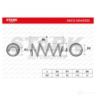 Пружина STARK skcs0040332 1437799345 5NKRF ZD - Изображение 5