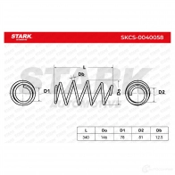 Пружина STARK I381 K9 skcs0040058 1437796301 - Изображение 6