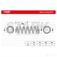 Пружина STARK 1437799276 96E S5 skcs0040397 - Изображение 4
