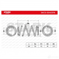 Пружина STARK 1437796852 skcs0040376 CU 4B7Q2 - Изображение 4