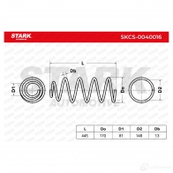 Пружина STARK K M6ZHLP 1437799017 skcs0040016 - Изображение 6