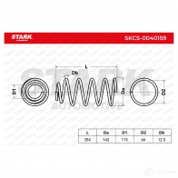 Пружина STARK 1437797759 skcs0040159 HC2Z M8 - Изображение 6