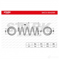 Пружина STARK 1437796394 skcs0040191 PNR AJ - Изображение 4