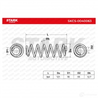 Пружина STARK 1437797319 skcs0040063 GD8 0S - Изображение 6