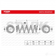 Пружина STARK 1437798355 skcs0040140 H1 QNPZW - Изображение 6