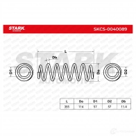 Пружина STARK 1437796382 skcs0040089 2GZ6 F8 - Изображение 6