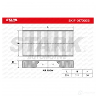 Салонный фильтр STARK 1438020574 skif0170036 TJU1 6F6 - Изображение 2