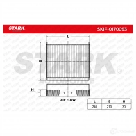 Салонный фильтр STARK 1438020537 skif0170093 HF7 QI - Изображение 3