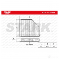 Салонный фильтр STARK 1438020869 skif0170238 64T DUI - Изображение 2