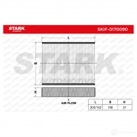 Салонный фильтр STARK 1438020803 3P 5A2ZY skif0170090 - Изображение 4