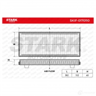 Салонный фильтр STARK 1438020837 CB OE6BO skif0170110 - Изображение 3