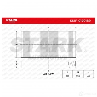 Салонный фильтр STARK 1438020916 skif0170189 QNJR HZQ - Изображение 2