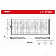 Салонный фильтр STARK 1438020674 skif0170099 LA SSZKC - Изображение 5