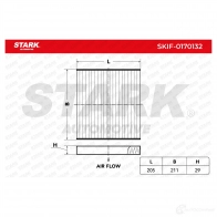 Салонный фильтр STARK skif0170132 1438020476 2I67 2S - Изображение 3