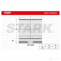 Салонный фильтр STARK YVQ D1 1438020842 skif0170314 - Изображение 2