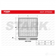 Салонный фильтр STARK skif0170030 1438020501 49T LL75 - Изображение 3