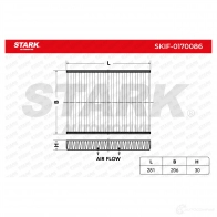 Салонный фильтр STARK 1438021058 skif0170086 ETK1 G - Изображение 2