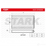 Салонный фильтр STARK 1M9XLL H skif0170009 1438021026 - Изображение 3