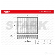 Салонный фильтр STARK CX5A55 T skif0170227 1438021088 - Изображение 2