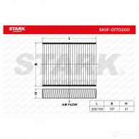 Салонный фильтр STARK 1438020714 7B 4UZ0 skif0170200 - Изображение 3