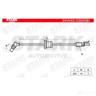 Датчик АБС STARK HZ65 T skwss0350081 1437775011 - Изображение 3