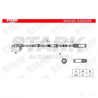 Датчик АБС STARK 1437775043 J0 X6II skwss0350035 - Изображение 2