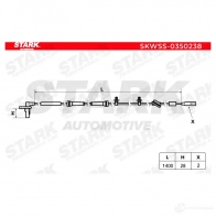 Датчик АБС STARK skwss0350238 1437775343 UV92 Z - Изображение 4
