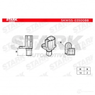 Датчик АБС STARK 8CF40 N skwss0350088 1437774748 - Изображение 3