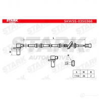 Датчик АБС STARK skwss0350366 GBS 85 1437777784 - Изображение 2