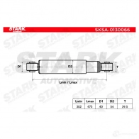 Амортизатор STARK sksa0130066 XOT YX6V 1437748778 - Изображение 3