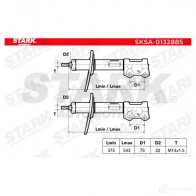 Амортизатор STARK 1437749149 sksa0132885 LN X8XZ0 - Изображение 5