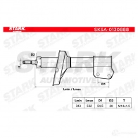 Амортизатор STARK 1437752971 sksa0130888 X17H ATF - Изображение 2