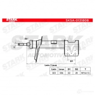 Амортизатор STARK 6G 63E5 1437753296 sksa0131808 - Изображение 2