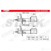 Амортизатор STARK 1437755766 V3J YGJ sksa0131268 - Изображение 4
