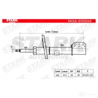Амортизатор STARK 1437754295 sksa0131240 Y IUIZN - Изображение 2
