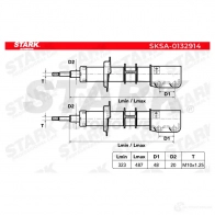 Амортизатор STARK sksa0132914 1437753363 R MSENR9 - Изображение 5