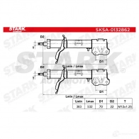 Амортизатор STARK 9OII 8YW 1437754723 sksa0132862 - Изображение 4