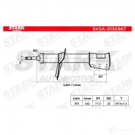 Амортизатор STARK 1437754333 5ZU CS4 sksa0130967 - Изображение 2
