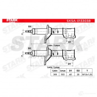 Амортизатор STARK YUWPM 39 sksa0133038 1437748600 - Изображение 2