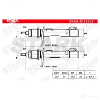Амортизатор STARK sksa0132355 1437751429 DW9 I4 - Изображение 4