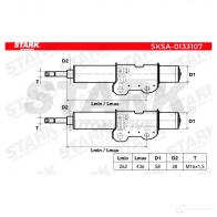 Амортизатор STARK 1437749034 ZDJJV L sksa0133107 - Изображение 5