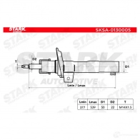 Амортизатор STARK 1KGG RPF sksa0130005 1437756378 - Изображение 4