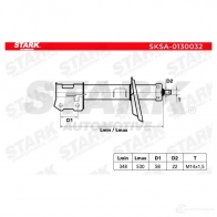Амортизатор STARK TV LL10L sksa0130032 1437750086 - Изображение 3