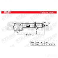 Амортизатор STARK JIMV0 3 1437754747 sksa0132160 - Изображение 2