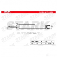 Амортизатор STARK 1437752545 sksa0130926 8359Q 1M - Изображение 2