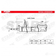 Амортизатор STARK U SO28FN 1437754415 sksa0130029 - Изображение 3